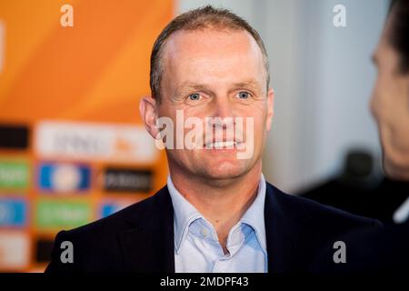 Zeist, Niederlande. 23. Januar 2023. ZEIST, NIEDERLANDE - JANUAR 23: Assistenztrainer Sipke Hulshoff der Niederlande während einer Pressekonferenz der niederländischen Fußballmannschaft der Männer am KNVB Campus am 23. Januar 2023 in Zeist, Niederlande (Foto von Broer van den Boom/Orange Pictures). Kredit: Orange Pics BV/Alamy Live News Stockfoto