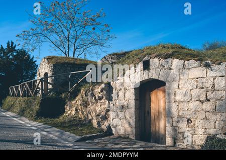 Das Dorf Pietragalla Stockfoto