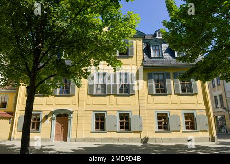 Schiller-Haus mit Schiller-Museum, Schillerstraße, Weimar, Thüringen, Deutschland Stockfoto