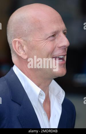 Bruce Willis. Über Der Hedge Premiere, London. UK Stockfoto