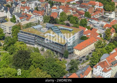 Thüringer Universität und Staatsbibliothek Thulb, Bibliotheksplatz, Jena, Thüringen, Deutschland Stockfoto