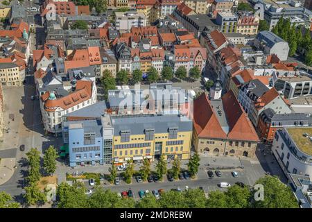 Altstadt mit Marktplatz, Altes Rathaus, Jena, Thüringen, Deutschland Stockfoto