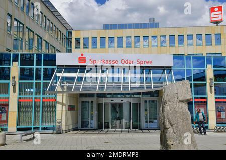 Hauptsitz, Sparkasse oder-Spree, Franz-Mehring-Straße, Frankfurt an der oder, Brandenburg, Deutschland Stockfoto