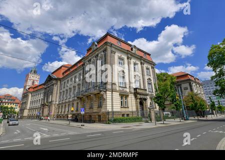 Hauptgebäude, Europäische Universität Viadrina, große Scharrnstraße, Frankfurt an der oder, Brandenburg, Deutschland Stockfoto