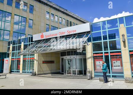 Hauptsitz, Sparkasse oder-Spree, Franz-Mehring-Straße, Frankfurt an der oder, Brandenburg, Deutschland Stockfoto