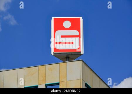 Hauptsitz, Sparkasse oder-Spree, Franz-Mehring-Straße, Frankfurt an der oder, Brandenburg, Deutschland Stockfoto