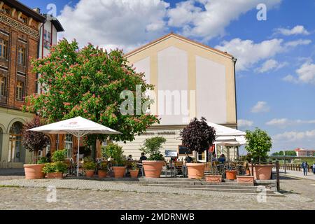 Altes Lagerhaus, Frankfurter Kartoffelhaus, Holzmarkt, Frankfurt an der oder, Brandenburg, Deutschland Stockfoto