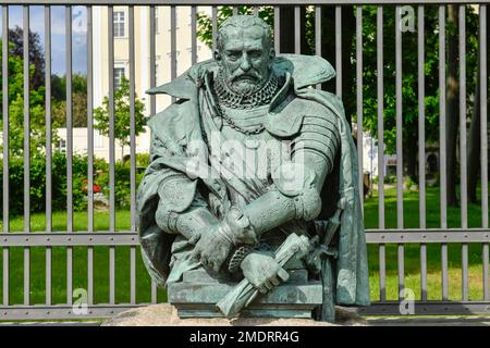 Denkmal, Rochus Graf zu Lylar, Lübbenau, Brandenburg, Deutschland Stockfoto