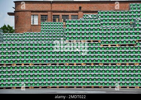 Becks Beer Brewery, Anheuser Bush InBev, Bremen, Deutschland Stockfoto