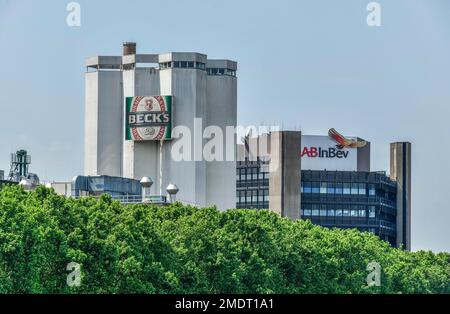 Becks Beer Brewery, Anheuser Bush InBev, Bremen, Deutschland Stockfoto