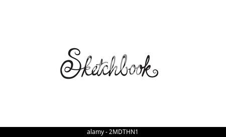 Sketchbook Handriwing Signature Letter Vector Icon Design Logo Illustration Stock Vektor