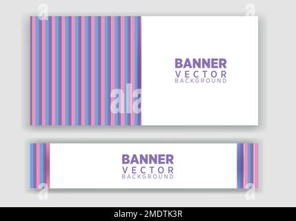 Abstraktes Vektordesign-Banner. Vorlage für horizontale Vektorbanner, abstraktes Design. Stock Vektor
