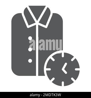 Symbol für Express-Reinigung, Reinigung und Service, Hemdzeichen, Vektorgrafiken, ein ausgefülltes Muster auf weißem Hintergrund, eps 10. Stock Vektor