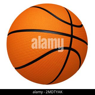 3D Render Basketball (Beschneidungspfad) Stockfoto