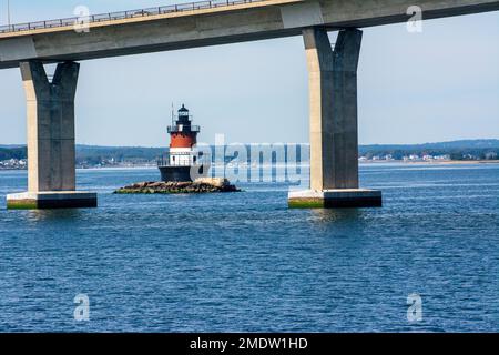 Die Küste von Rhode Island bietet eine Vielzahl landschaftlicher Ausblicke Stockfoto