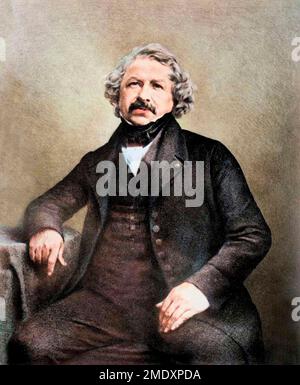 Louis Daguerre (1787-1851) - peintre et photographe francais Stockfoto