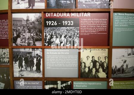 Aljube Museum Resistance and Freedom (ehemaliges politisches Gefängnis während der Diktatur von Salazar), Lissabon, Portugal Stockfoto