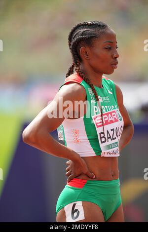 Lorène Dorcas BAZOLO nimmt an den 200 Metern bei der Europameisterschaft der Leichtathletik 2022 in München Teil. Stockfoto