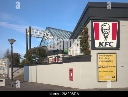 Woodall Motorway Service Station auf der M1 in nördlicher Richtung in Yorkshire Stockfoto