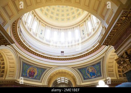 Das Innere des Wisconsin State Capitol, Madison, Wisconsin. Stockfoto