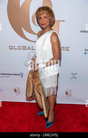 Schauspielerin Gloria Hendry besucht die 2023-Premiere der Preview and Global Couture Gala im Porsche DTLA, Los Angeles, CA, Januar 22 2023 Stockfoto