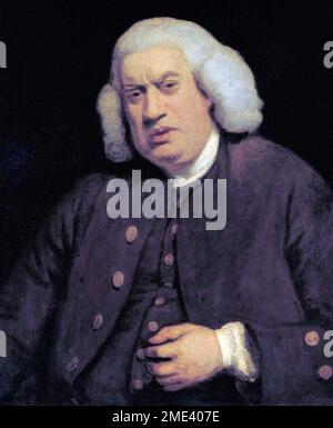 SAMUEL JOHNSON (1709-1784), englischer Schriftsteller und Lexikographen, gemalt von Joshua Reynolds um 1772 Stockfoto