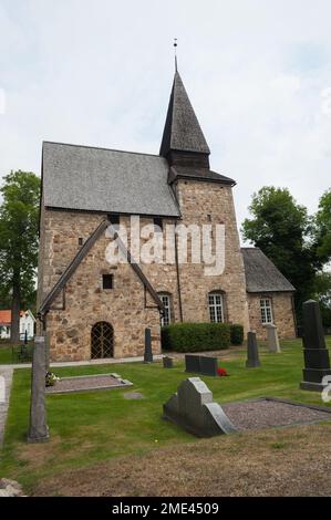 Kirche in Hossmo, Gemeinde Växjö, Kreis Kronoberg, Schweden Stockfoto