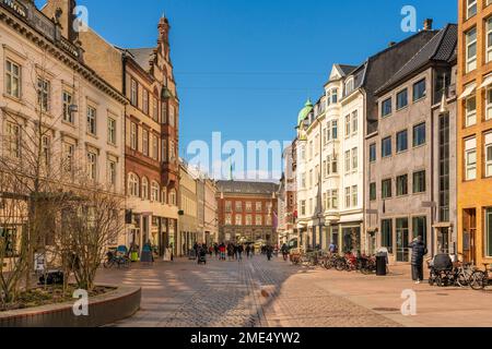 Dänemark, Aarhus, historische Gebäude rund um den Store Torv Platz Stockfoto