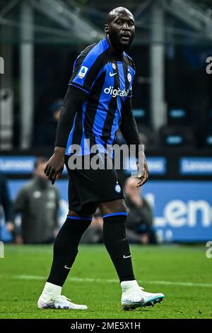 Mailand, Italien. 23. Januar 2023. Romelu Lukaku vom FC Internazionale während des Fußballspiels FC Internazionale gegen Empoli in Mailand, Italien, am 23. Januar 2023 Kredit: Piero Cruciatti/Alamy Live News Stockfoto