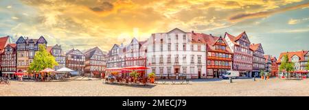 Altstadt von Hannoversch Muenden, deutschland Stockfoto