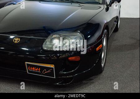 Ein Toyota Supra MK IV während der MCM Car Show in Bogota, Kolumbien, der größten Autoshow in lateinamerika, am 20. Januar 2022. Foto von: Chepa Beltran/Long Visual Press Stockfoto