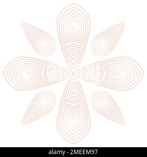 Wunderschöne Blumen dekorative Verzierungen. Element für Konstruktion. Stockfoto