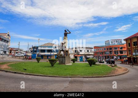 Kumasi, Ghana - 6. April 2022: Afrikanisches Zentrum in Kumasi Stockfoto