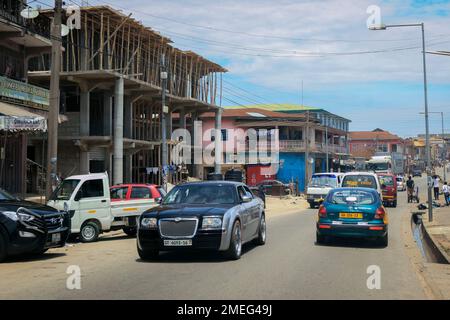 Kumasi, Ghana - 6. April 2022: Afrikanisches Zentrum in Kumasi Stockfoto