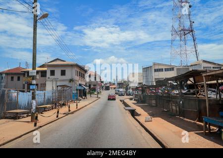 Kumasi, Ghana - 6. April 2022: Afrikanisches Zentrum in Kumasi Stockfoto