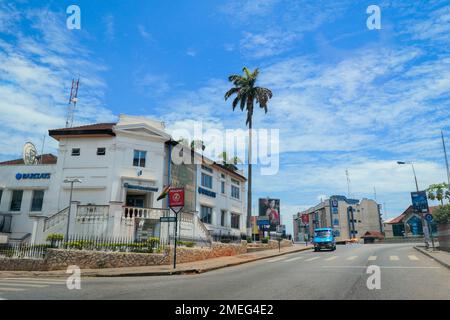 Kumasi, Ghana - 6. April 2022: Afrikanisches Zentrum in Kumasi Stockfoto