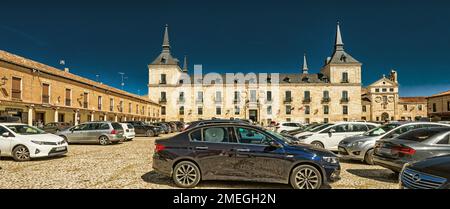 Dukalpalast von Lerma, Herrerianischer Stil 17., Hauptplatz, Lerma, Burgos, Kastilien-Leon, Spanien, Europa Stockfoto