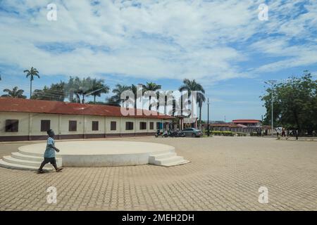 Kumasi, Ghana - 15. April 2022: Bild des Manhyia Palace Museums ist ein historisches Museum in Westafrika Stockfoto