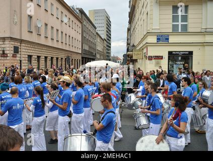 Carnival Parade - Bom Dia Brasil. Stockfoto