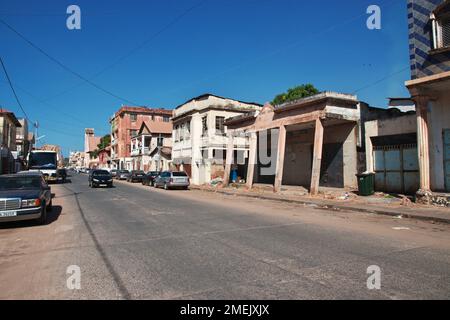 Oldtimer-Haus in Banjul, Gambia, Westafrika Stockfoto