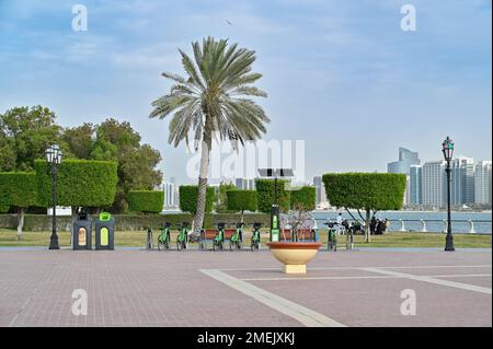 Abu Dhabi Marina, Vereinigte Arabische Emirate Stockfoto