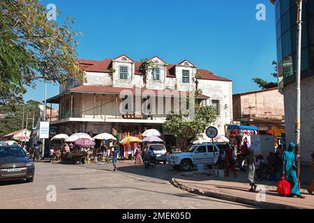 Oldtimer-Haus in Banjul, Gambia, Westafrika Stockfoto