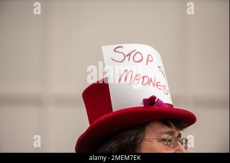 Protest in London Stockfoto