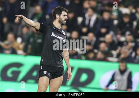 Athen, Griechenland. 22. Januar 2023. PAOK-Spieler Nelson Oliveira während eines Fußballspiels der griechischen superliga zwischen dem Panathinaikos FC und dem PAOK FC. (Kreditbild: © Giannis Papanikos/ZUMA Press Wire) NUR REDAKTIONELLE VERWENDUNG! Nicht für den kommerziellen GEBRAUCH! Stockfoto