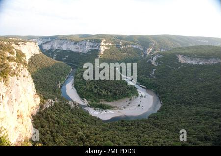 Frankreich, Fluss Ardeche, Schlucht von l'Ardeche Stockfoto