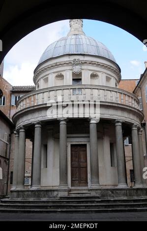 Italien, Latium, Rom, Trastevere, Janiculum Hill, Bramantes Tempietto Stockfoto