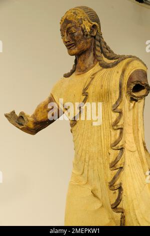 Italien, Latium, Rom, Villa Borghese, Villa Giulia, Statue des Apollo Stockfoto