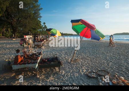 Myanmar, Westmyanmar, Ngapali, Ngapali Beach Stockfoto