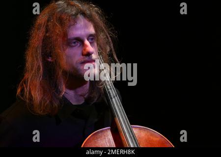 Gabriele Montanari während des Naska-Konzerts Rebel Unplugged Tour, 23. Januar 2023 im Auditorium Parco della Musica, Rom, Italien. Stockfoto