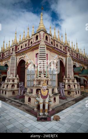 Myanmar, um Mandalay, Monywa, Thanbodhay Paya Stockfoto